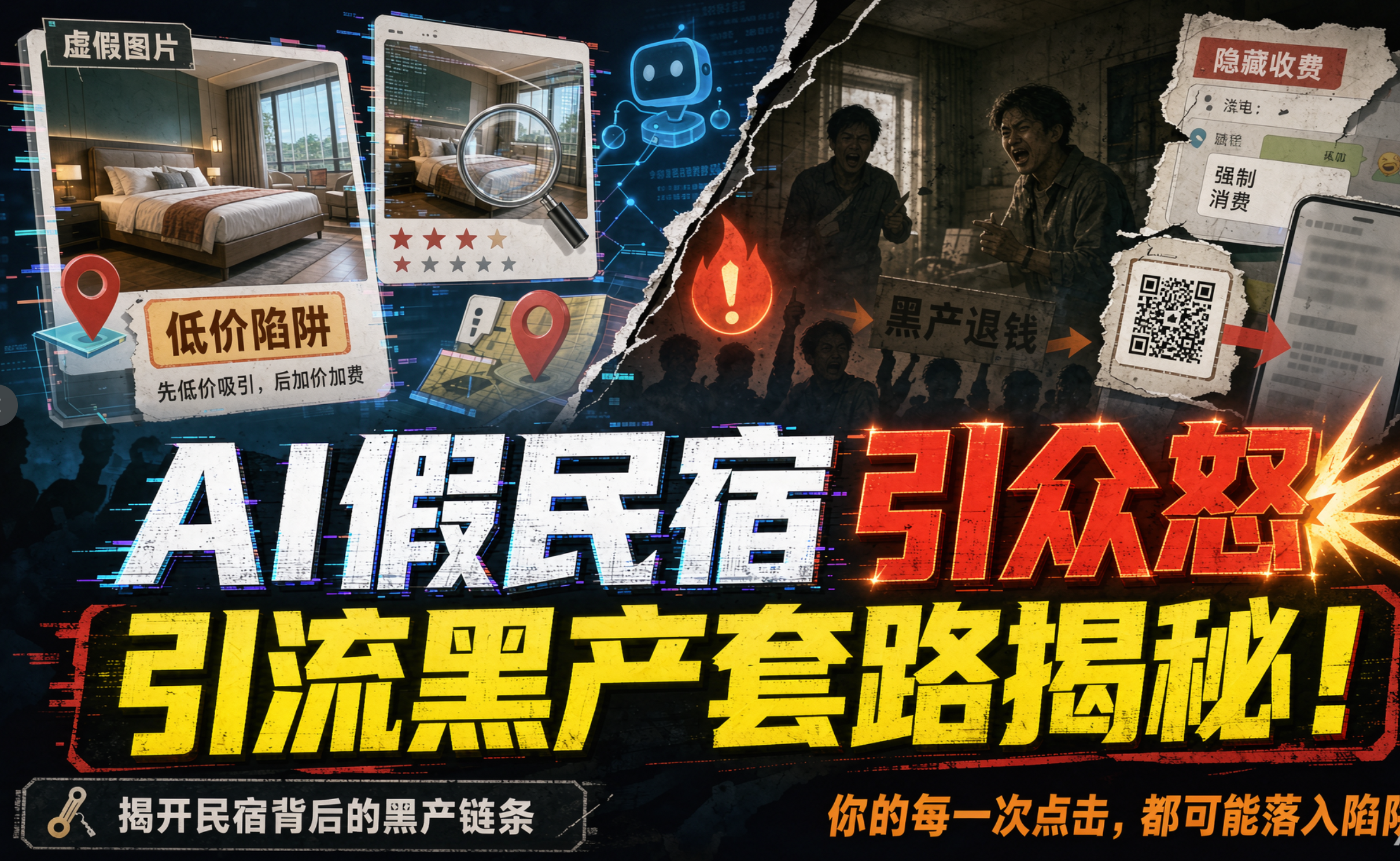 AI假民宿引众怒,引流黑产套路揭秘!